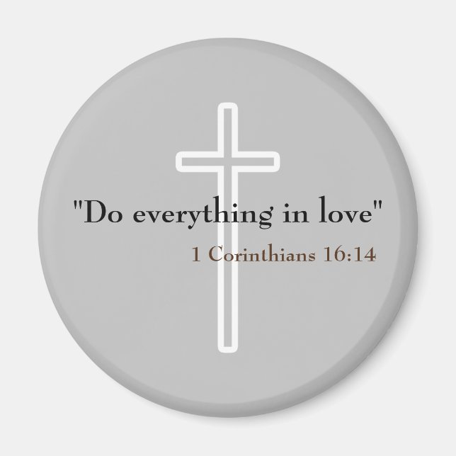 Faithful Reminders: Religious Quote Magnet (Front)