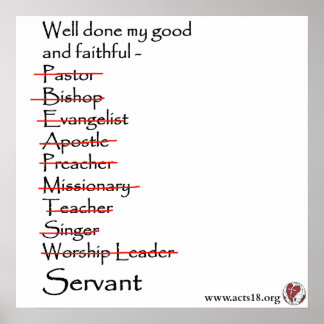 Faithful Servant Poster