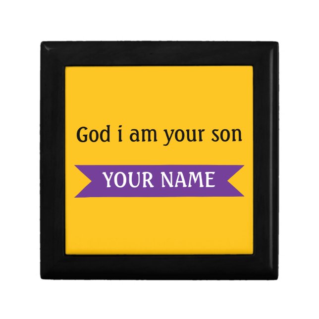 Faithful Son – Custom Name Inspirational Design Gift Box (Front)
