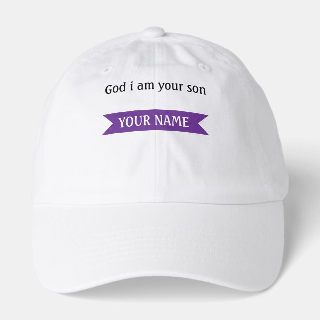 Faithful Son – Custom Name Inspirational Design Hat (Front)