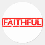 Faithful Stamp Classic Round Sticker