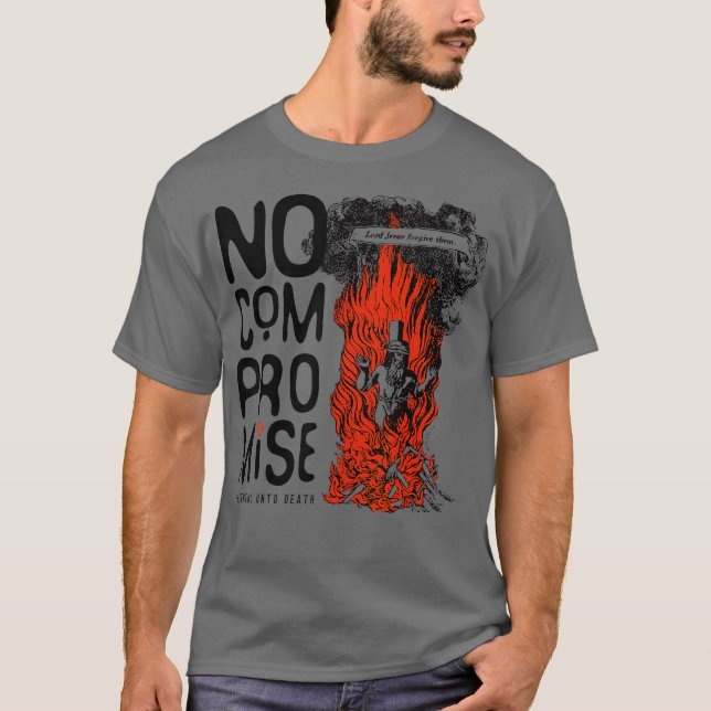 Faithful Unto Death Christian Revelation 1211 T-Shirt (Front)