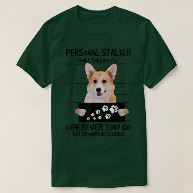 Faithful Welsh Corgi Dog Friend Dog Owner  T-Shirt (Design Front)