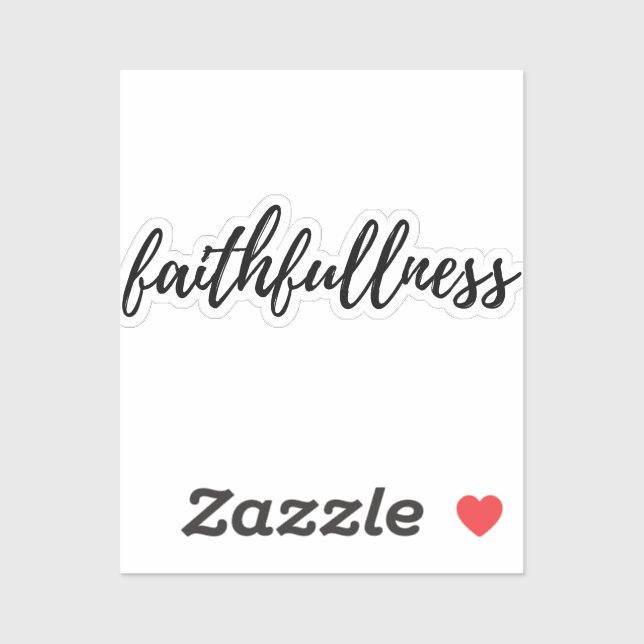 faithfullness sticker (Sheet)