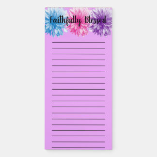 Faithfully Blessed Magnetic Notepad