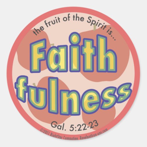 Faithfulness Fruit of the Spirit Spots Sticker