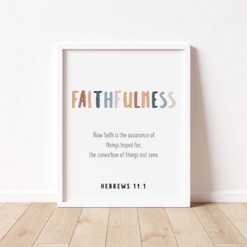 Faithfulness the fruit of the spirit poster