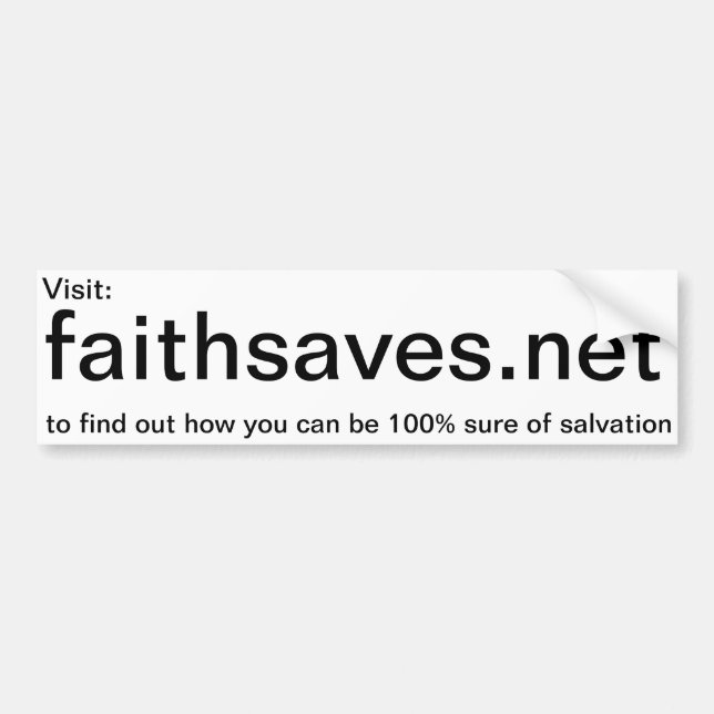 Faithsaves.net promotion sticker (Front)