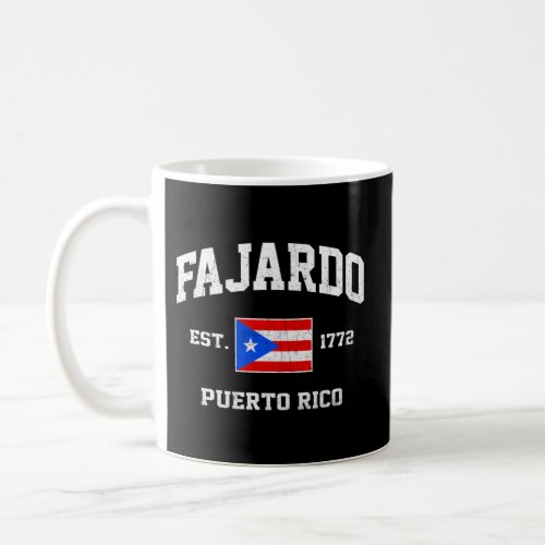 Fajardo Puerto Rico Boricua Flag Athletic Style Coffee Mug
