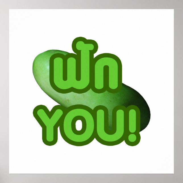 FAK YOU! ... Green Squash (Winter Melon) Poster (Front)