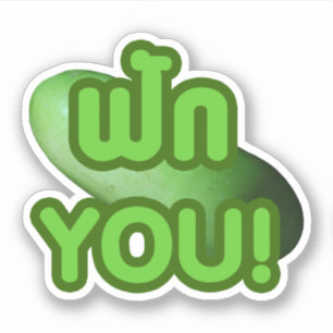 FAK YOU! ... Green Squash (Winter Melon) Sticker