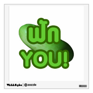 FAK YOU! ... Green Squash (Winter Melon) Wall Decal