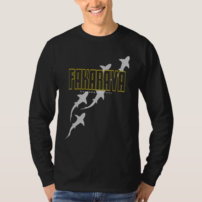 Fakarava Shark Scuba Diving Scuba Diving With Shar T-Shirt (Front)
