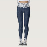 Fake DEnim Jeans blue Leggings