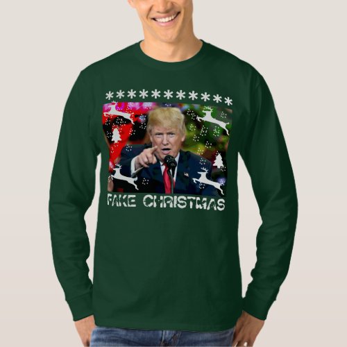 Fake Christmas Donald Trump Ugly Christmas Shirt 2