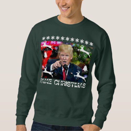 Fake Christmas Donald Trump Ugly Christmas Sweater