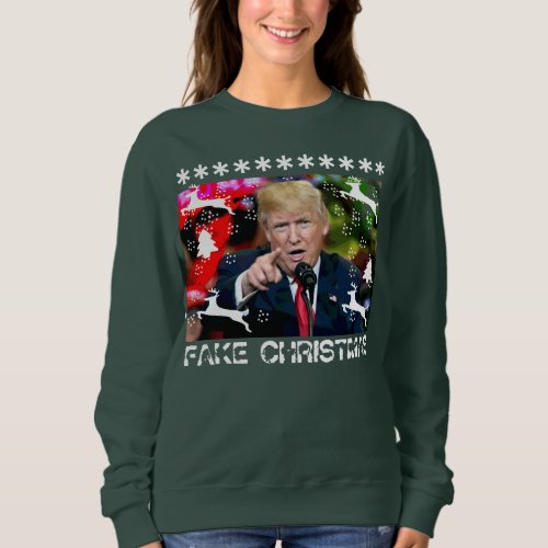 Fake Christmas Donald Trump Ugly Christmas Sweater