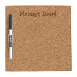 Fake Corkboard Look Dry-Erase Board