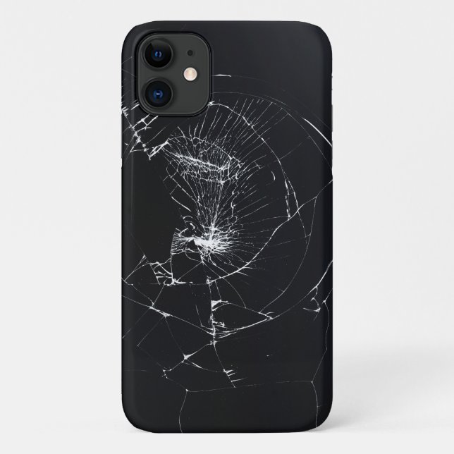 Fake Cracked Broken Design – Funny Theft Deterrent Case-Mate iPhone Case (Back)