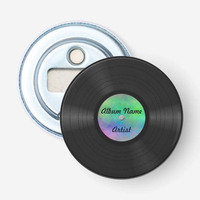 Fake Custom Vinyl Record Bottle Opener (Front)