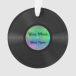 Fake Custom Vinyl Record Ornament at Zazzle