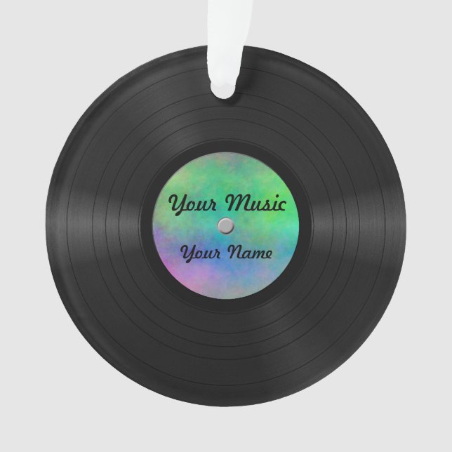 Fake Custom Vinyl Record Ornament (Front)