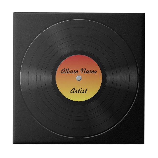 Fake Custom Vinyl Record Tile (Front)