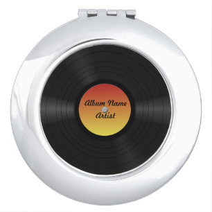 Fake Custom Vinyl Record Vanity Mirror