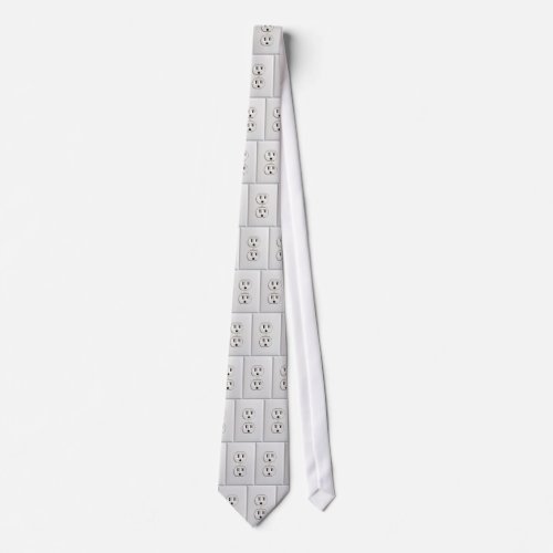 Fake Electrical Outlet Neck Tie