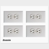 Electrical Outlet Stickers 15-Pack Prank Fake Joke Funny Custom