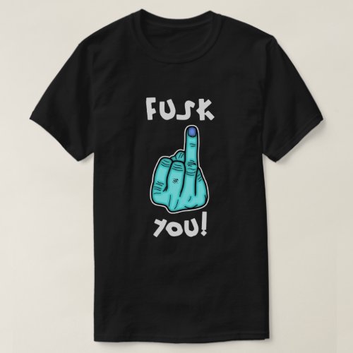 Fake f_bomb  fake middle finger joke v31 T_Shirt