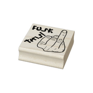 Fake F-Bomb Funny Joke – Censored Swear Word Rubber Stamp