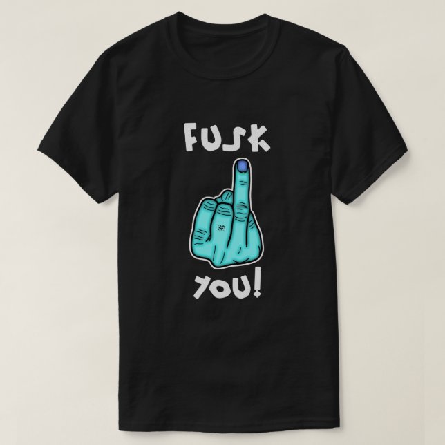 Fake F-Bomb Funny Joke – Censored Swear Word T-Shirt (Design Front)