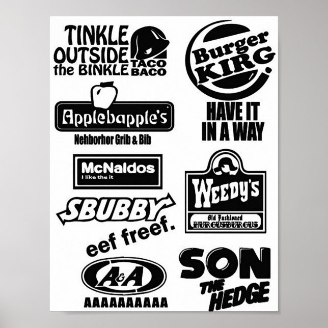 Fake Fast Food Poster (Front)
