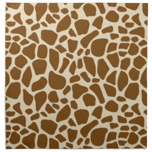 Fake Giraffe Print Napkin