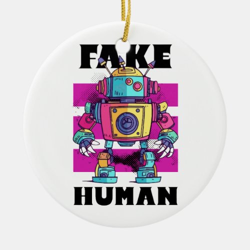 Fake Human Ceramic Ornament