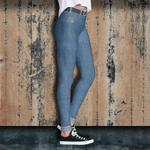 Fake Jeans Leggings