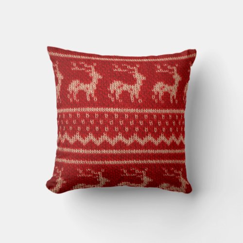 Fake Knitwear Christmas Pillow