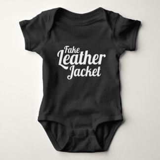 Fake Leather Jacket - Baby Clothes Baby Bodysuit