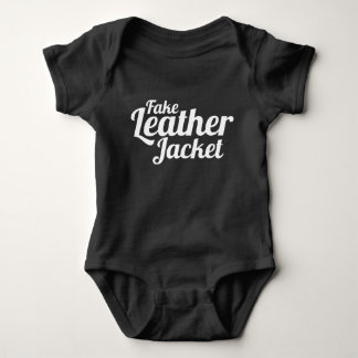 Fake Leather Jacket - Baby Clothes Bodysuit