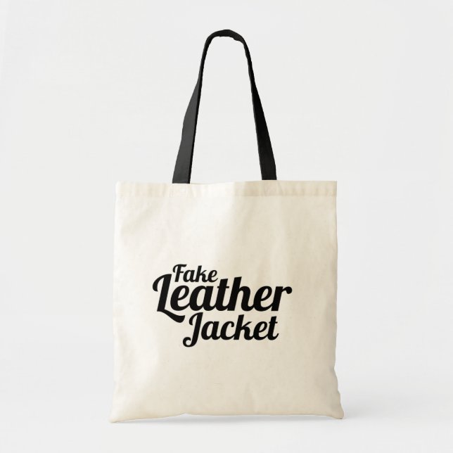 Fake Leather Jacket - Tote Bag (Front)