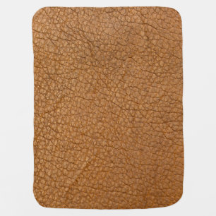 fake leather look baby blanket