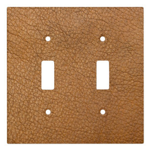fake leather look light switch cover