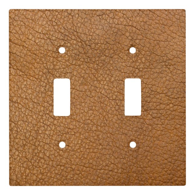 fake leather look light switch cover (Front)