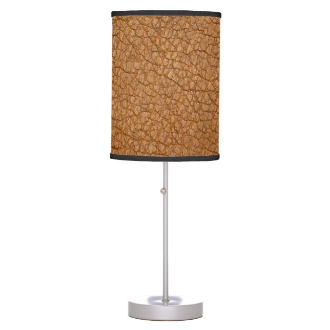 fake leather look table lamp (Front)
