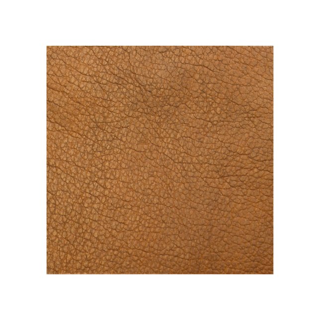 fake leather look wood wall art (Front)