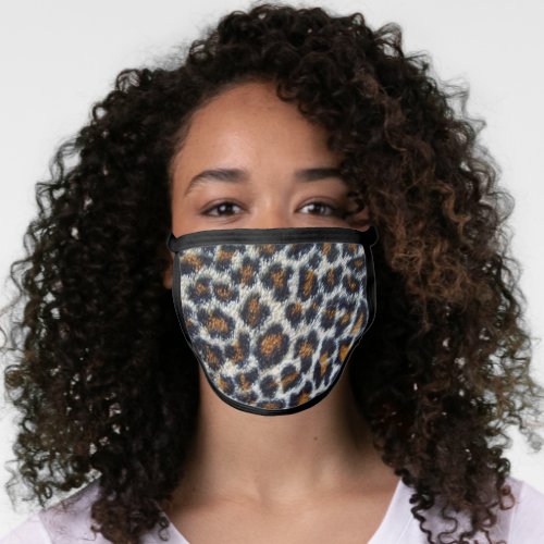 fake leopard print pattern original face mask