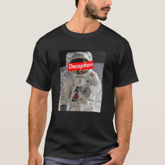 Fake Moon Landing Conspiracy Theory Illuminati Gif T-Shirt