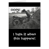 (FAKE)MOTORBIKE CRASH INTO HAY BALE /HUMOR (Front)