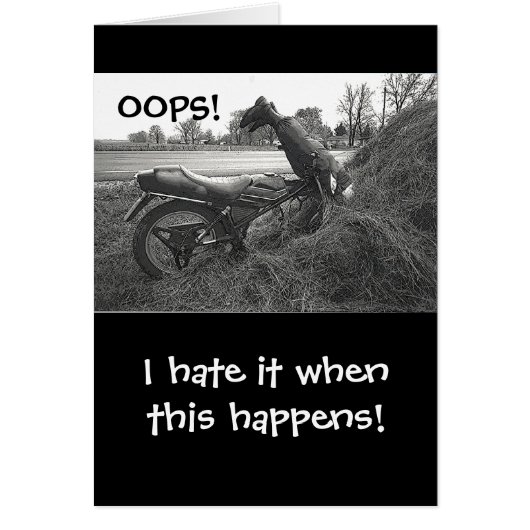 (FAKE)MOTORBIKE CRASH INTO HAY BALE /HUMOR (Front)